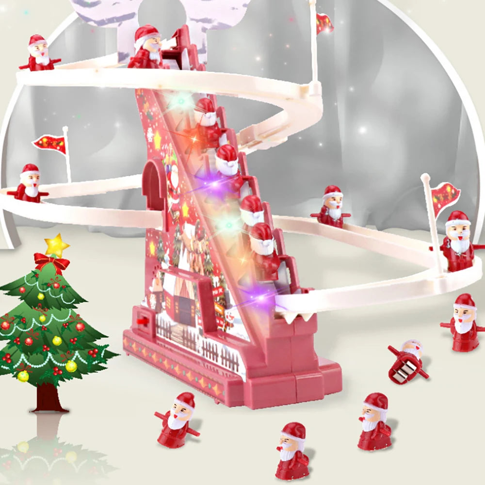 Christmas Luxury | Musical Climbing Santa Ladder Decoration 1