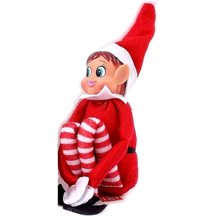 Christmas Sitter | Posable Elf Toy for Kids’ Holiday Decor 0
