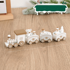 Christmas Train | Wooden Holiday Decor for Tabletop Display 0