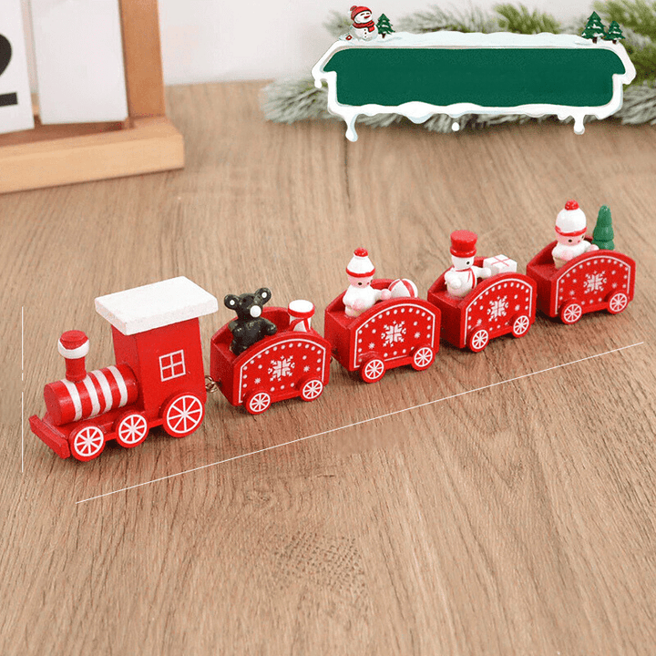 Christmas Train | Wooden Holiday Decor for Tabletop Display 1