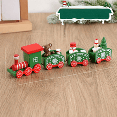 Christmas Train | Wooden Holiday Decor for Tabletop Display 3