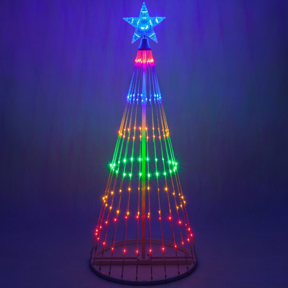 Christmas – Multicolor Led Animated Outdoor Christmas Tree Lightshow 0
