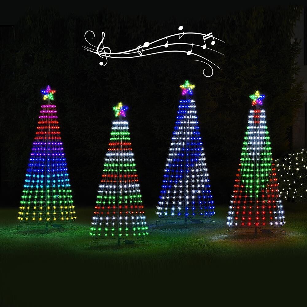 Christmas – Multicolor Led Animated Outdoor Christmas Tree Lightshow 1