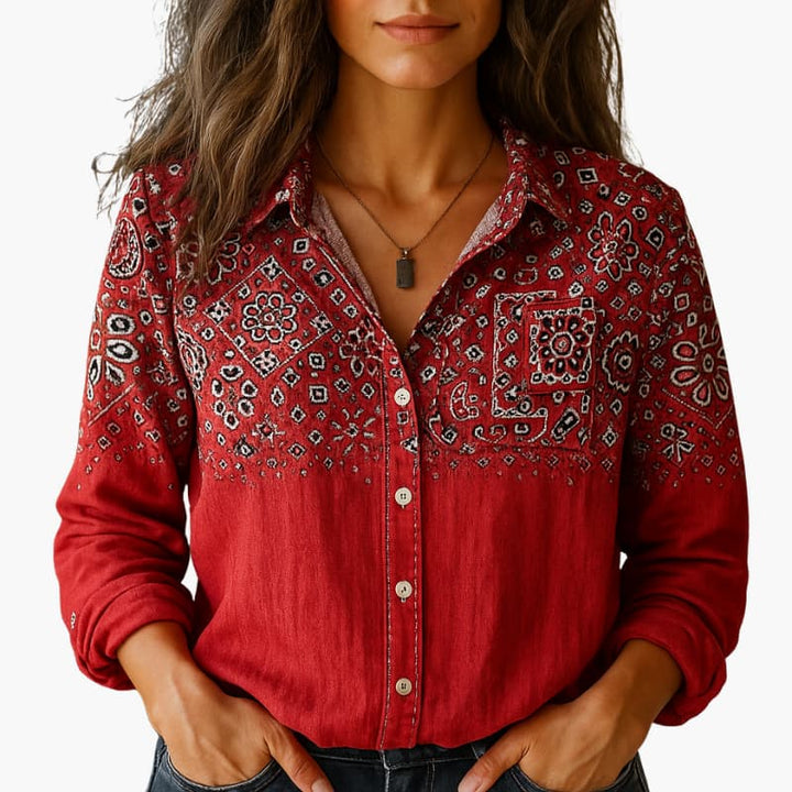 Classic Women's Button-Down Shirt with Long Sleeves - Versatile Women's Blouses for Effortless Styling 0