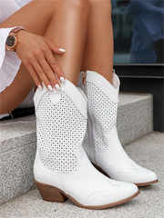 Classic cowboy boots for women | Breathable 3