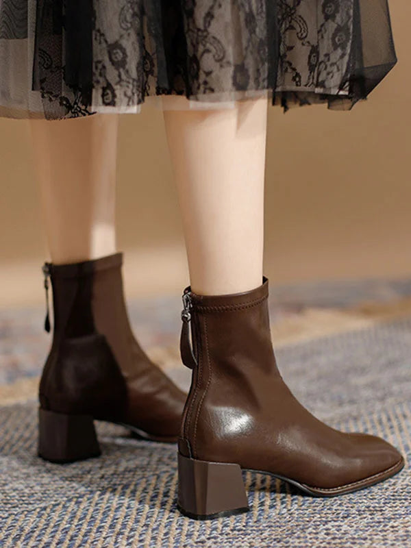 Classic women's shoes | With zipper 4