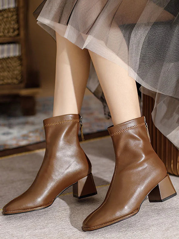 Classic women's shoes | With zipper 8