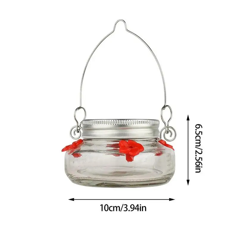 Clear Flower Gate Hummingbird Feeder 2