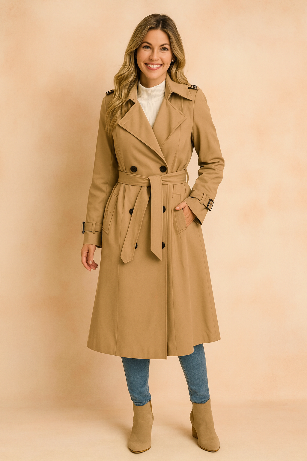 Cloe | Elegant Winter Trench Coat 0