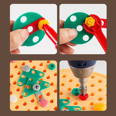 Complete Construction Tool Playset – Electric Drill and Accessories with Portable Carrying Case for Children 2