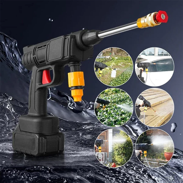 Cordless, portable high-pressure spray gun set 5