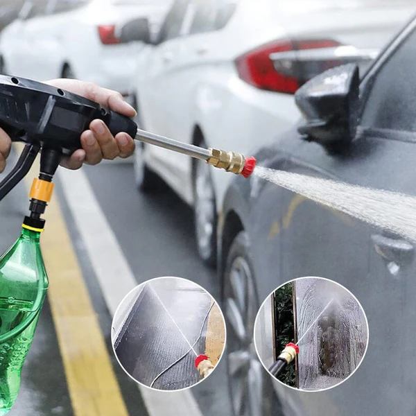 Cordless, portable high-pressure spray gun set 7