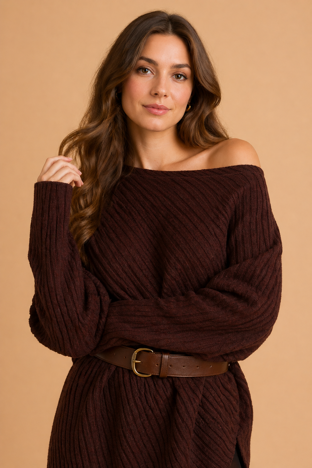 Lidia | Pull femme à épaules dénudées