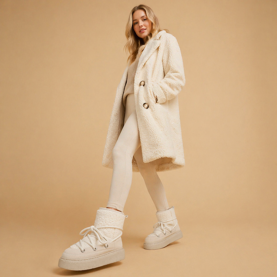 Bottes d'hiver à lacets pour femmes – Conception confortable et antidérapante
