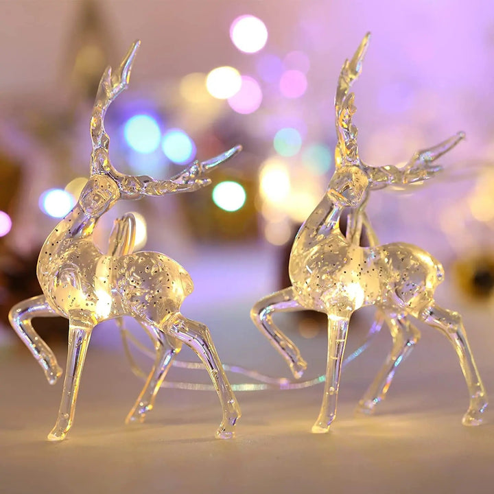 CrystalCheer | Elk Garland Decoration for Holiday Display 0