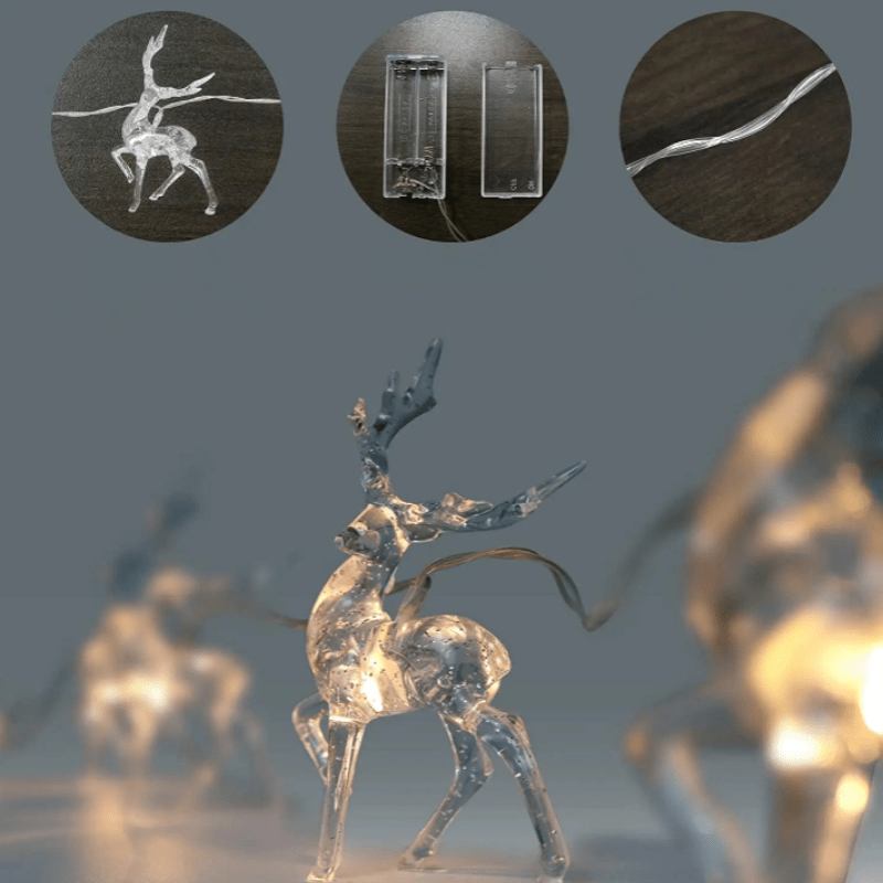 CrystalCheer | Elk Garland Decoration for Holiday Display 5