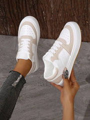 Cushioned White Sneakers for Women – Sporty & Comfortable Design 3