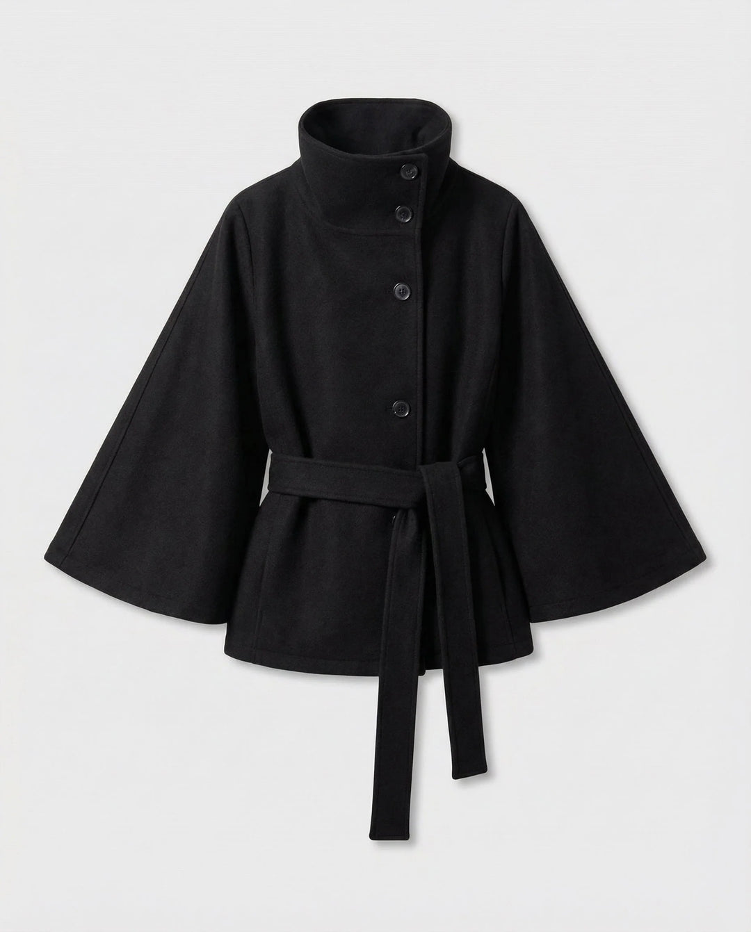 Damen Cape-Jacke mit Gürtel 0