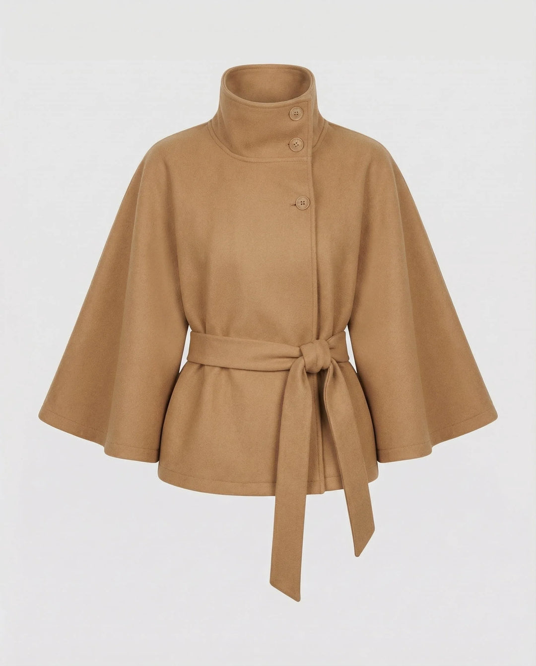 Damen Cape-Jacke mit Gürtel 1