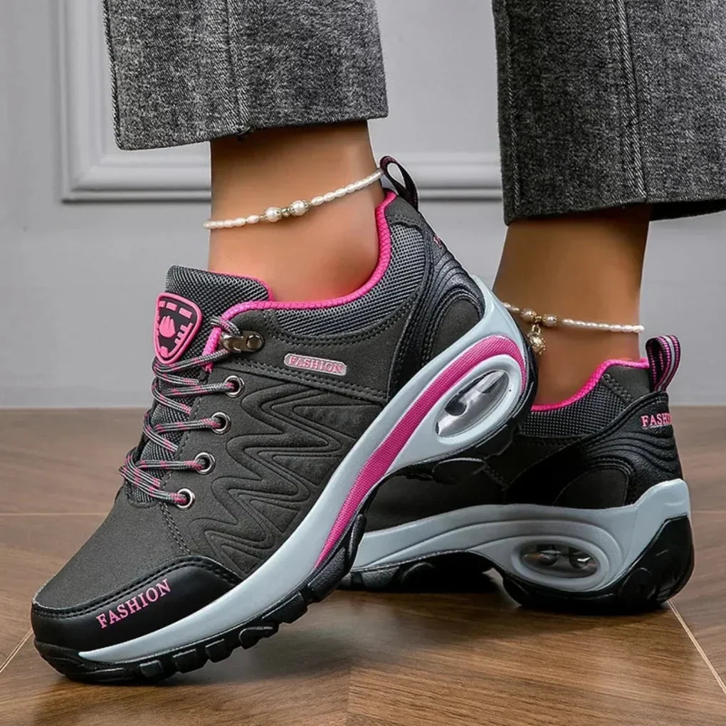 Damen wasserdichte Wanderschuhe mit rutschfester Sohle 0