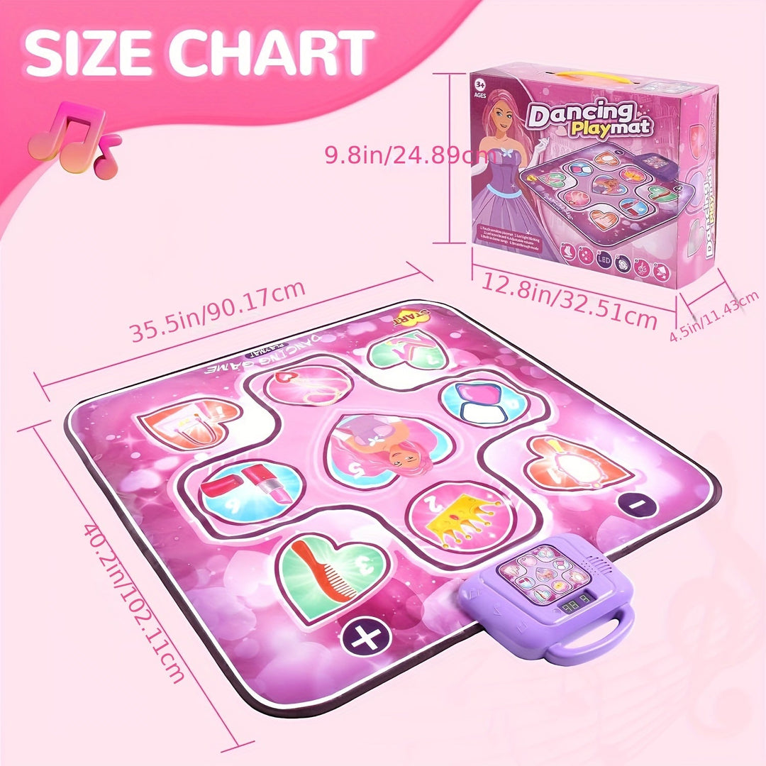 DanceJoy | Interactive Fun Pink Dance Mat for Girls with Scoring Function 2