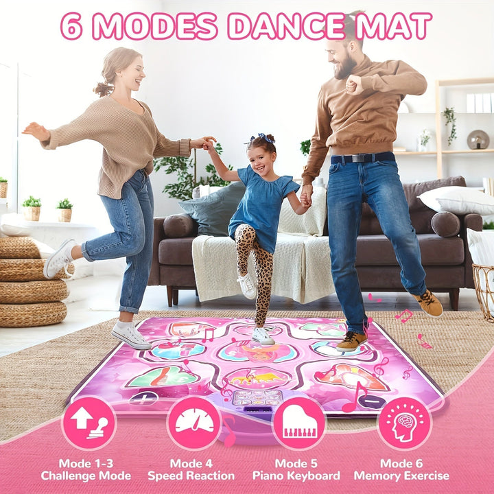 DanceJoy | Interactive Fun Pink Dance Mat for Girls with Scoring Function 4