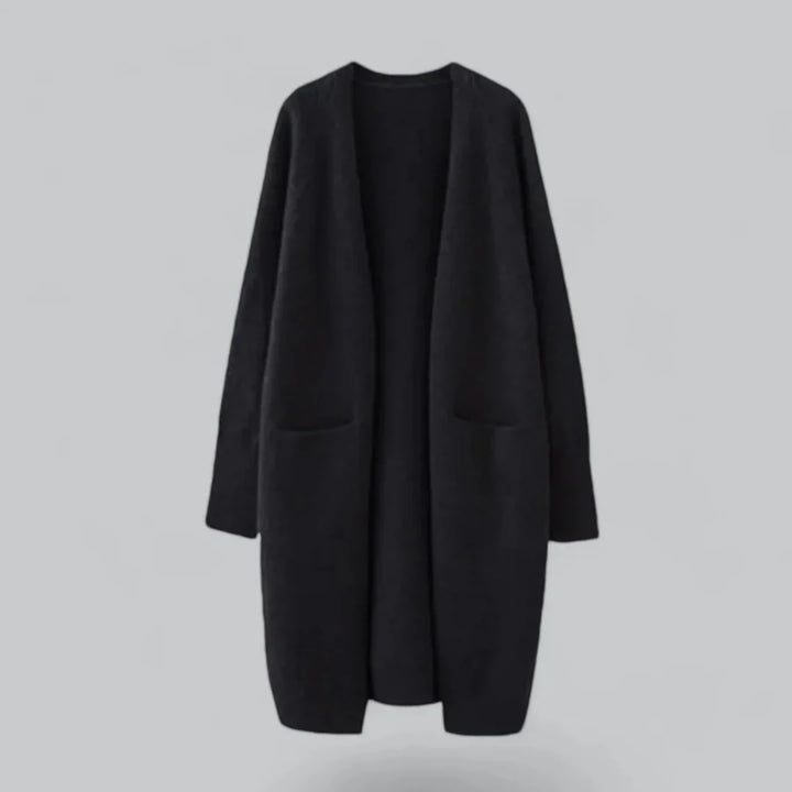 Daniela | Damen Warme Strickjacke mit offener Front 0