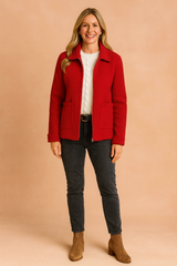 Debbie | Cropped Jacket with Zip and Pockets 0