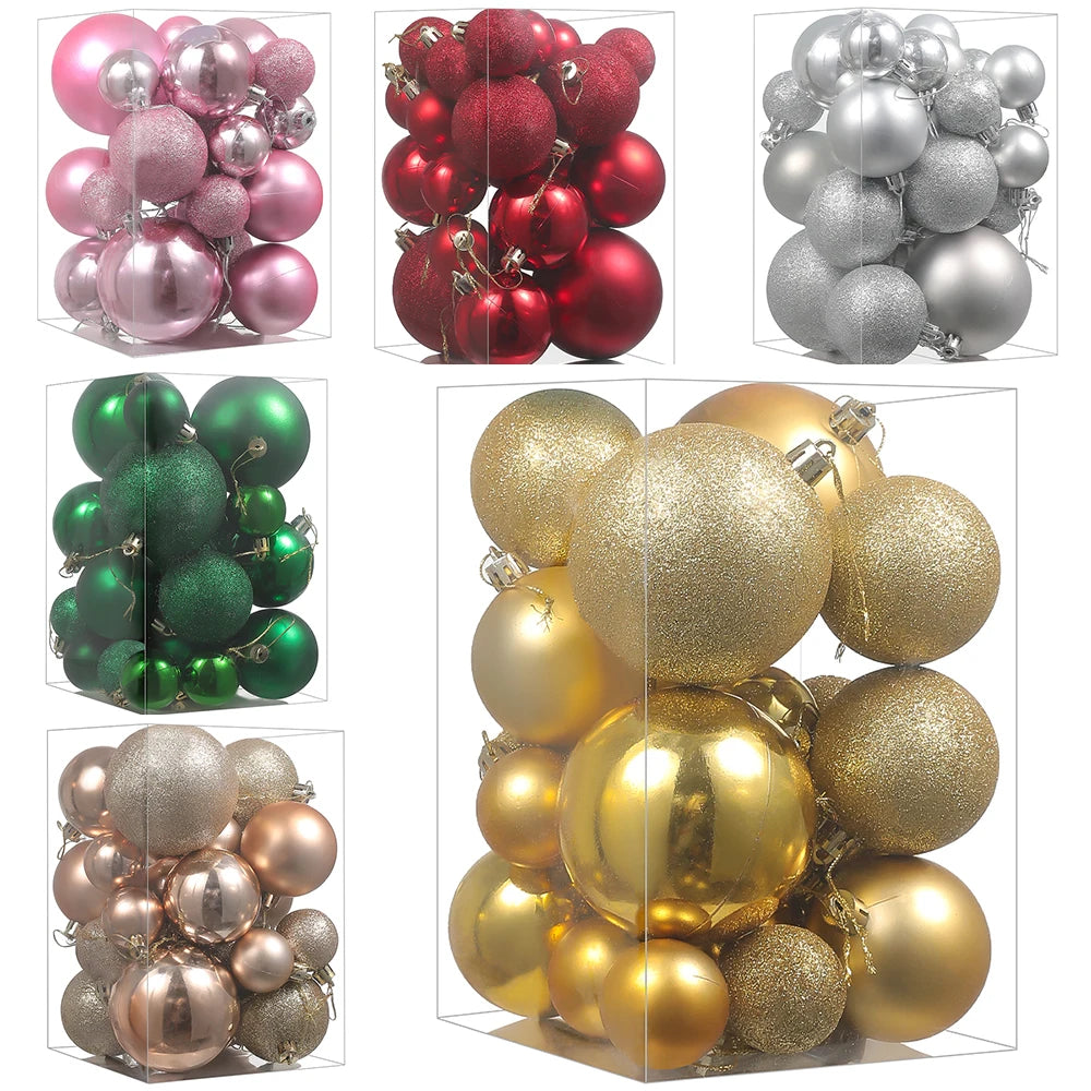 Decorative Balls | Tree Hanging Ornament Set for Christmas Decor 1