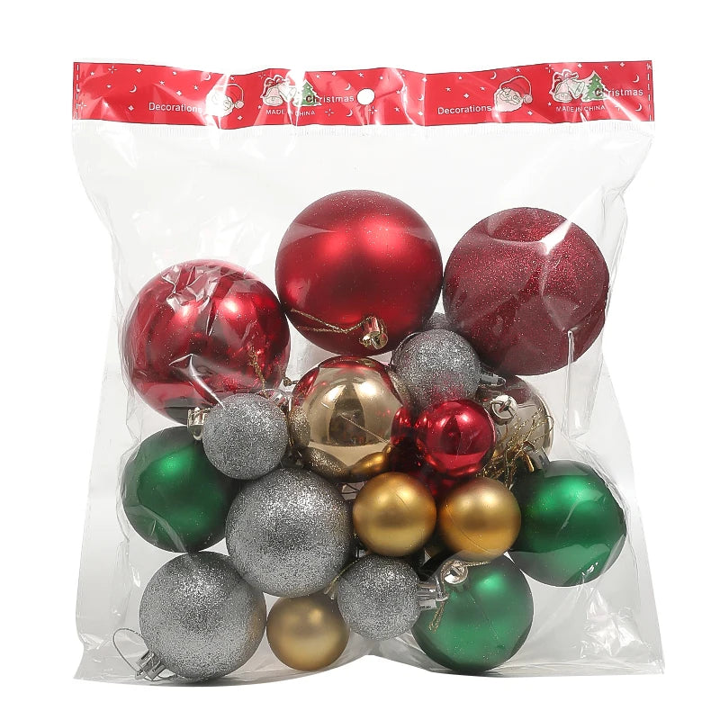 Decorative Balls | Tree Hanging Ornament Set for Christmas Decor 10