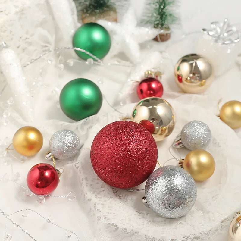 Decorative Balls | Tree Hanging Ornament Set for Christmas Decor 2