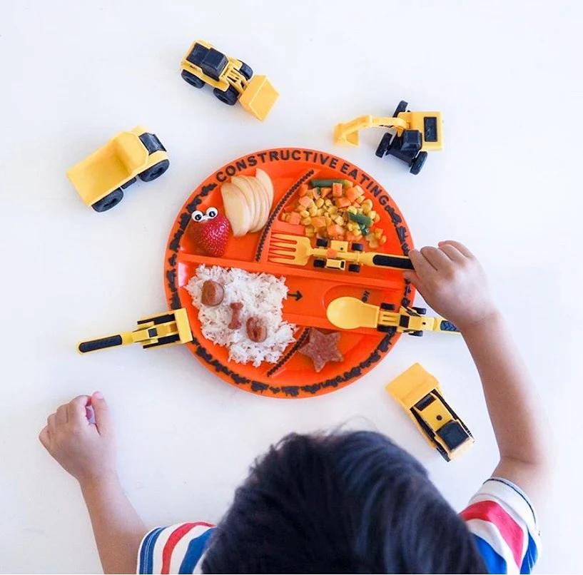 DiggerWare | Engaging Fun Children's Mealtime Tableware Set 8