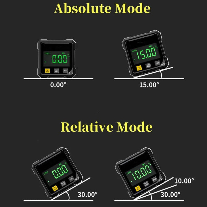 Digital Angle Finder Tool with Laser Level, Magnetic Grip, and USB Rechargeable Battery – Accurate Angle Measuring Tool 6
