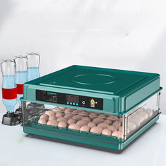 Digital incubator with adjustable tray - EU plug, light meter and turning function for hatching chicks, birds and more 0
