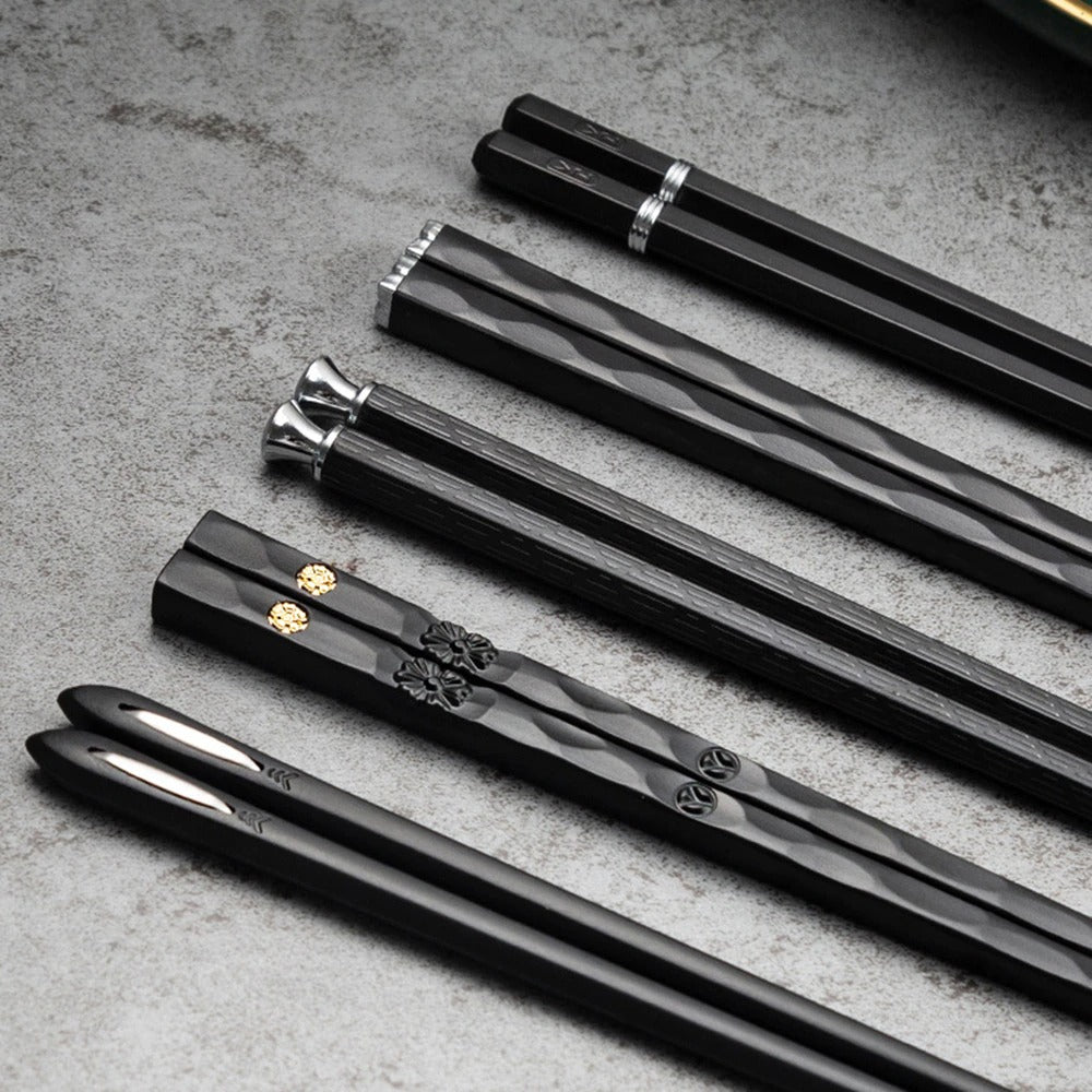 DineLux | Elegant Alloy Chopstick Set for Modern Dining 0