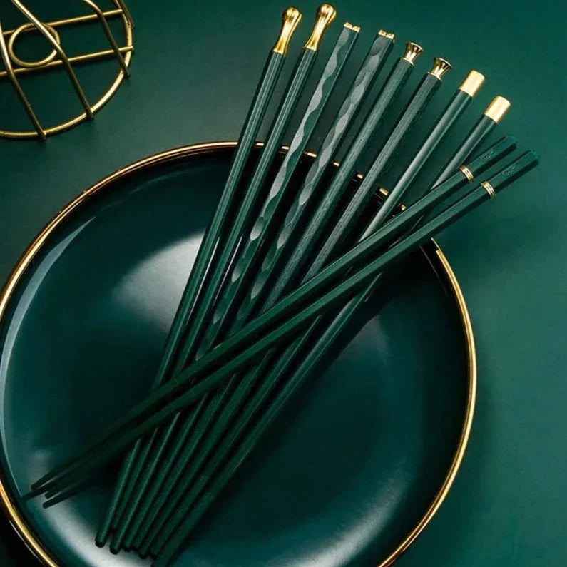 DineLux | Elegant Alloy Chopstick Set for Modern Dining 3