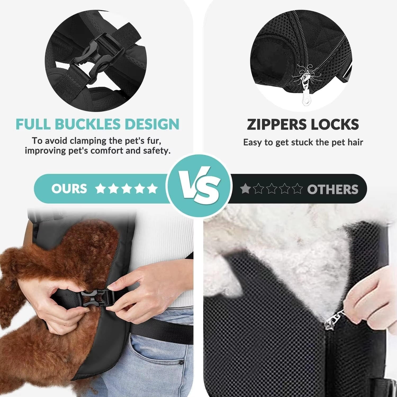 Dog carrying backpack 6