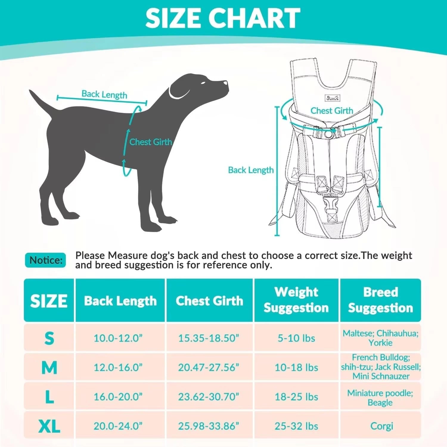 Dog carrying backpack 8