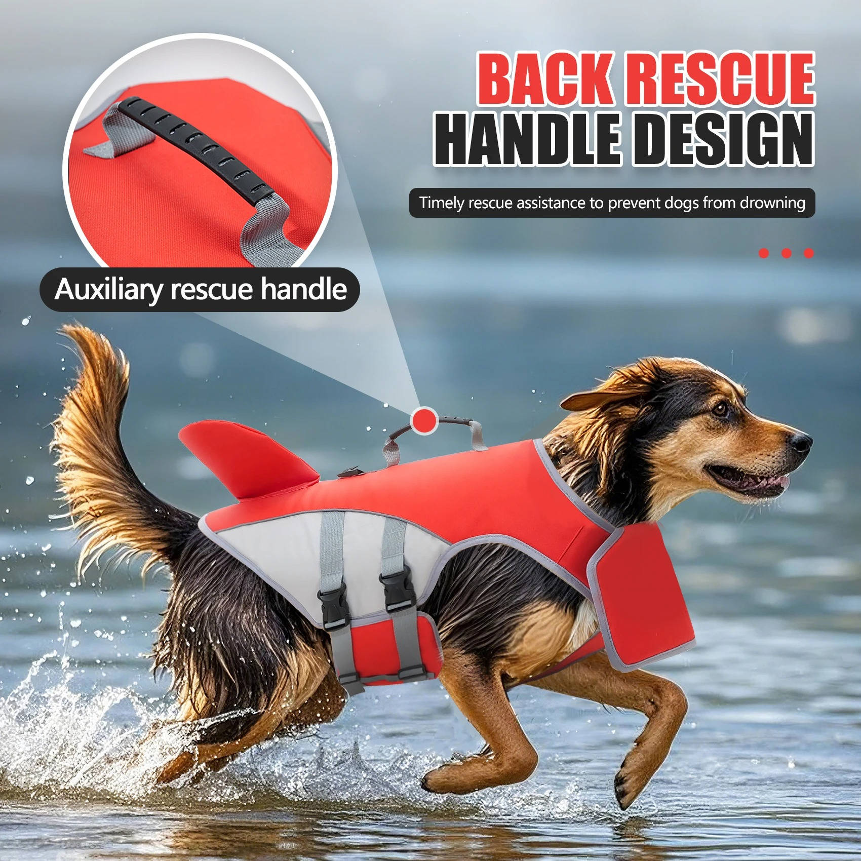 Dog floatation jacket 2