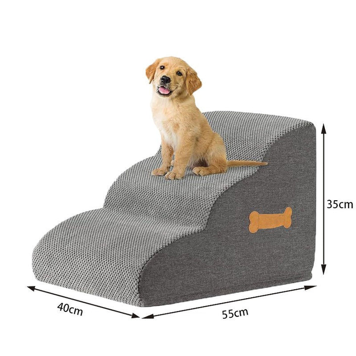 Dog stairs to bed 5