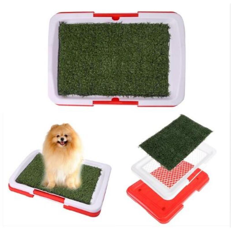 Dog toilet with artificial grass 1