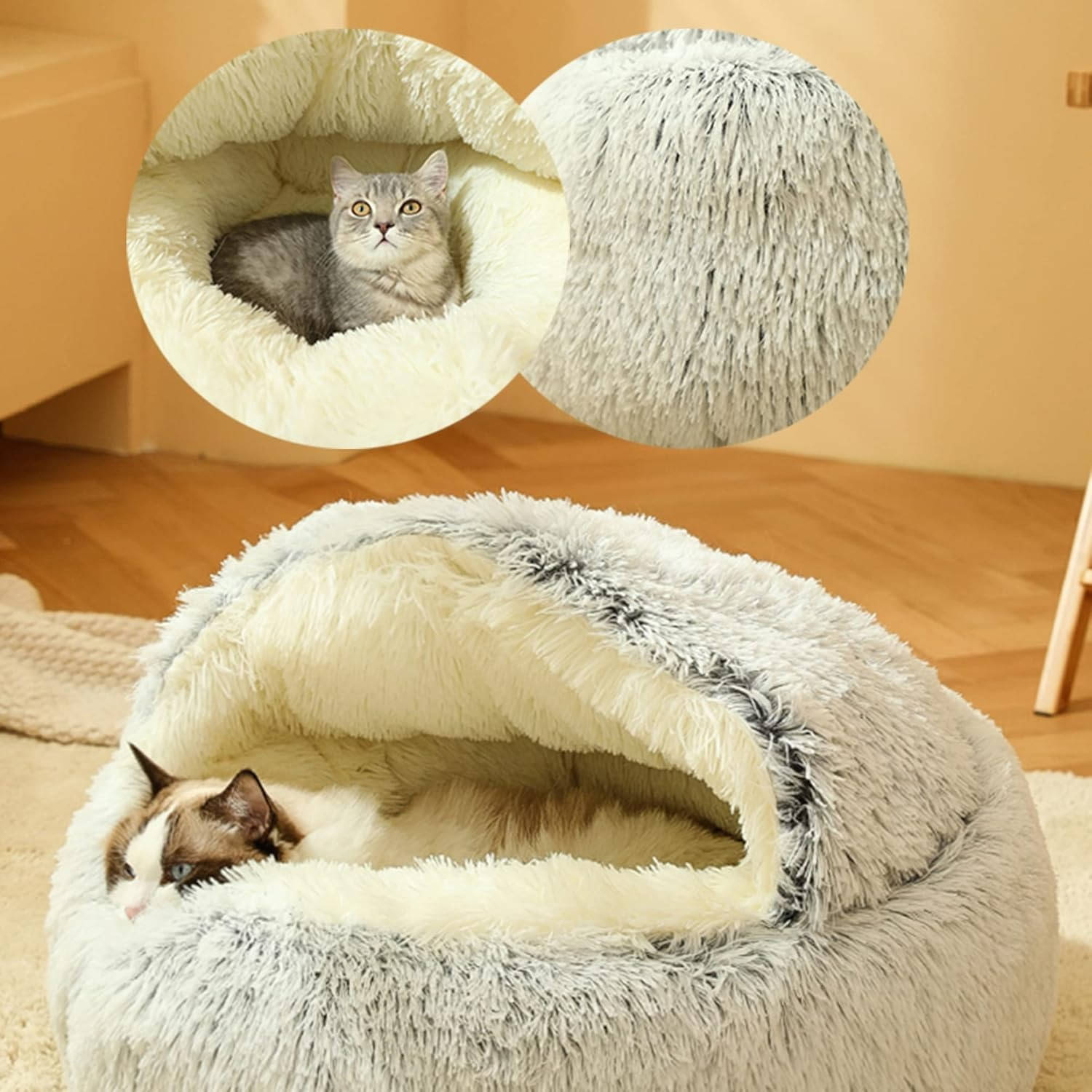 Donut dog and cat bed 3