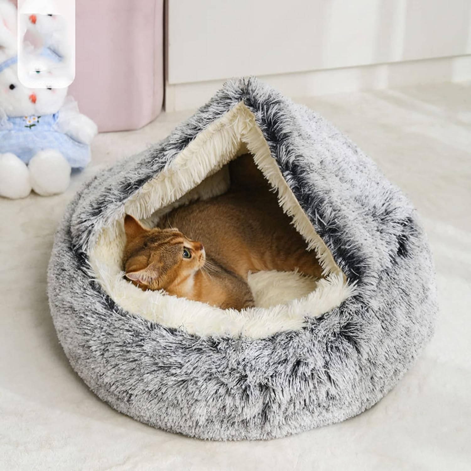 Donut dog and cat bed 5