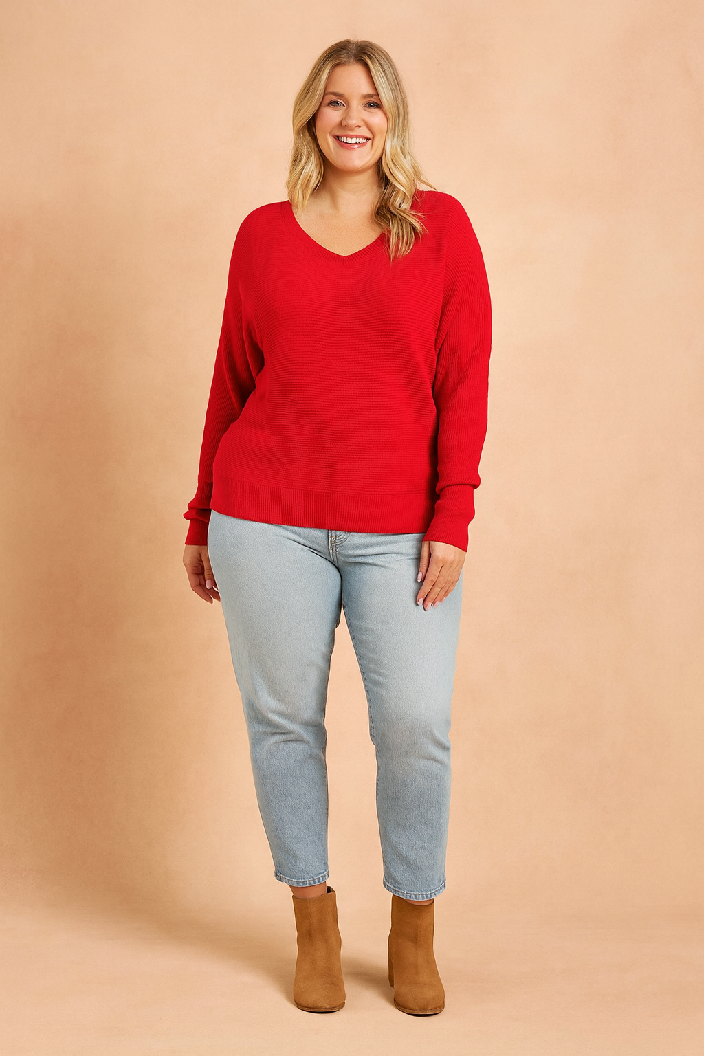 Dorota | Oversized V-neck sweater 2
