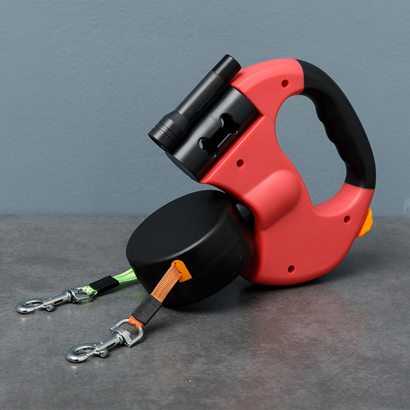 Double dog leash against tangling 0