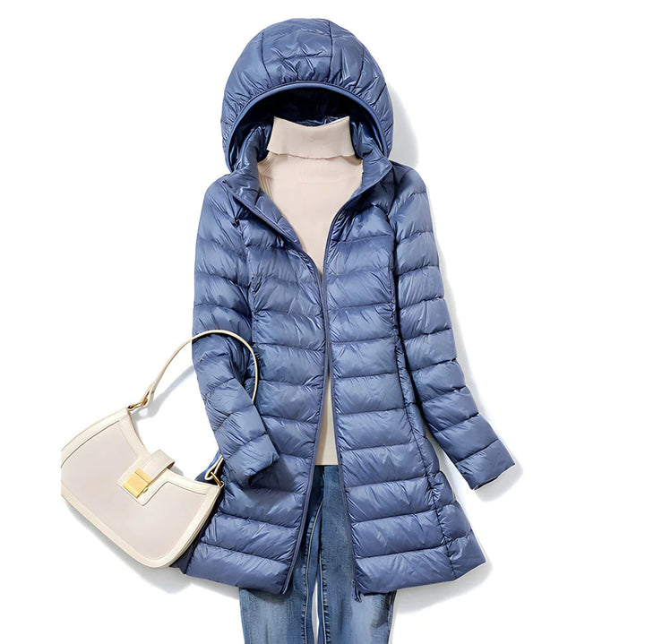 Drune Lange Daunenjacke für Damen 5