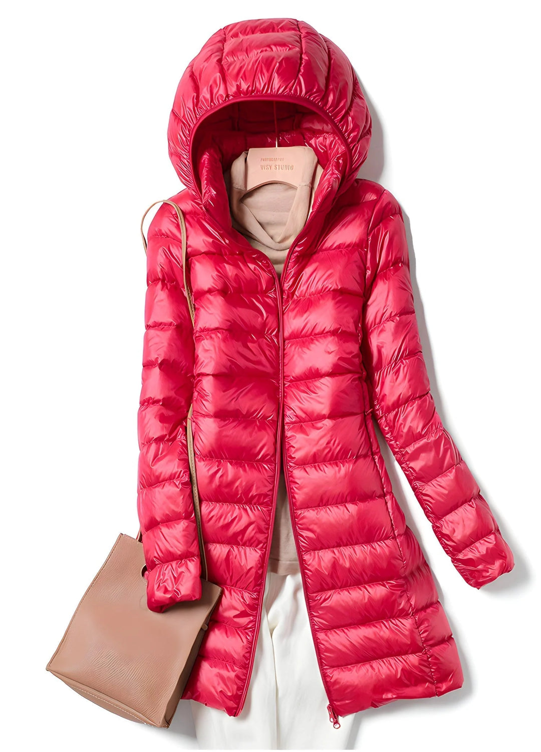 Drune Lange Daunenjacke für Damen 7