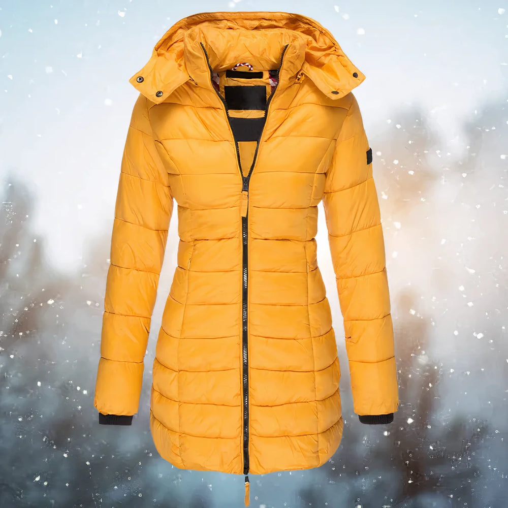 Drune | Taillierter Winter-Puffermantel für Damen 1