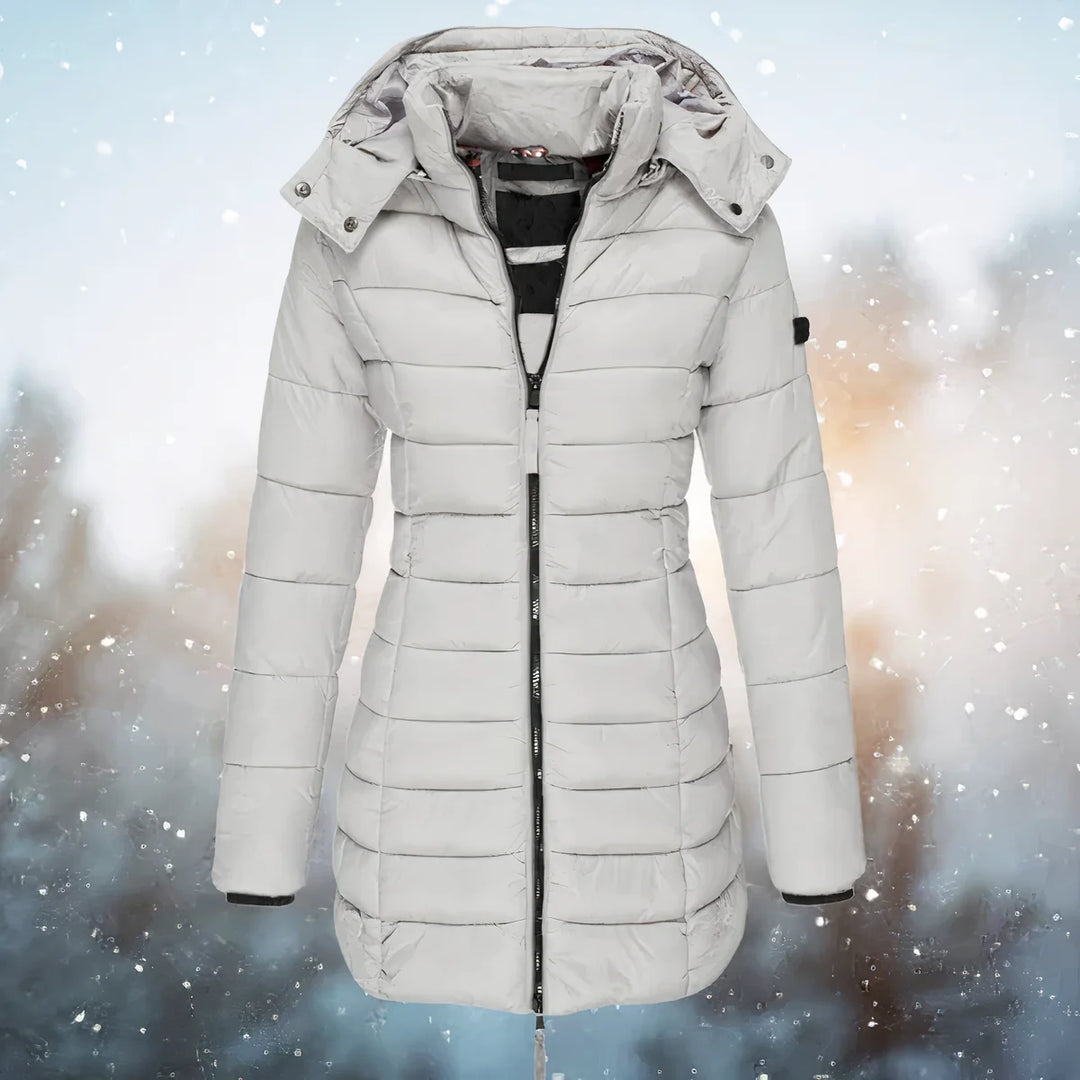 Drune | Taillierter Winter-Puffermantel für Damen 5
