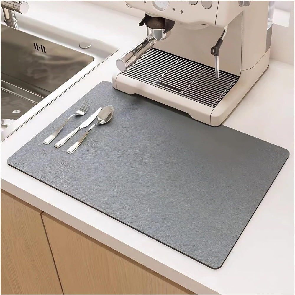 DryEase | Quick-Dry Absorbent Dish Mat for Kitchen Counters and Tabletops 1